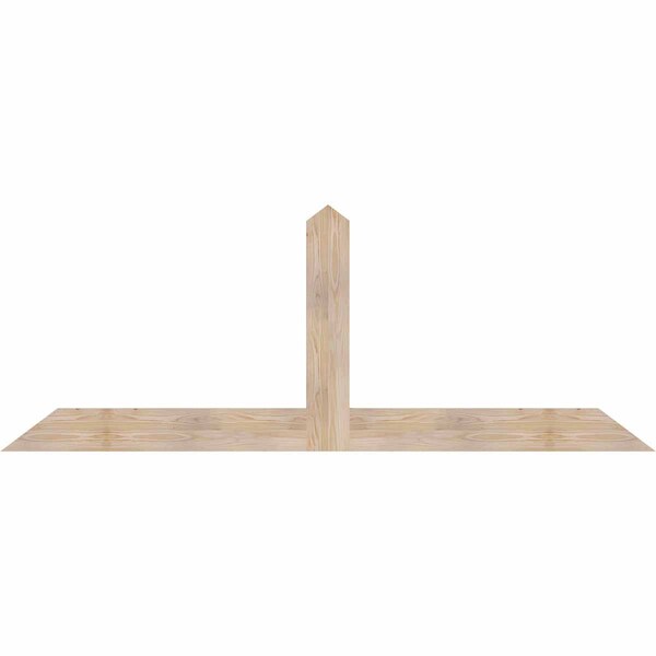 Ekena Millwork Portland Smooth Timber Gable Bracket, Douglas Fir, 84"W x 31"H x 1 1/2"D x 5 1/2"F, 9/12 Pitch GBW084X31X0206POR00SDF - main